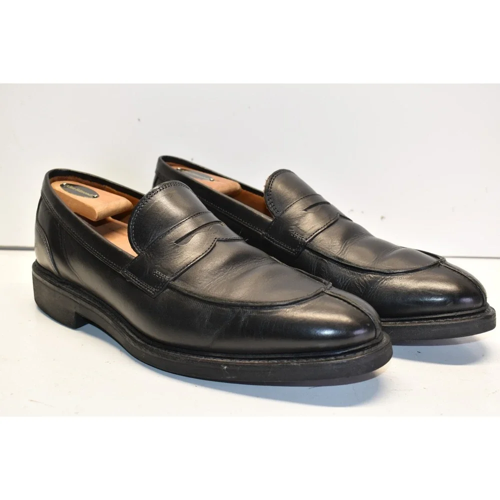 Allen Edmonds Denali Slip-On Leather Penny Loafers Black Men's Size 10D STY 5779